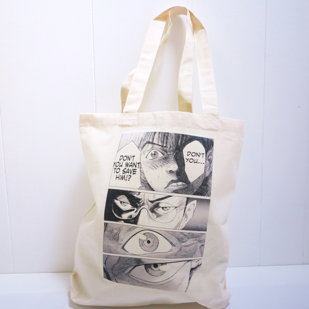 Intense Eyes Manga Tote Bag